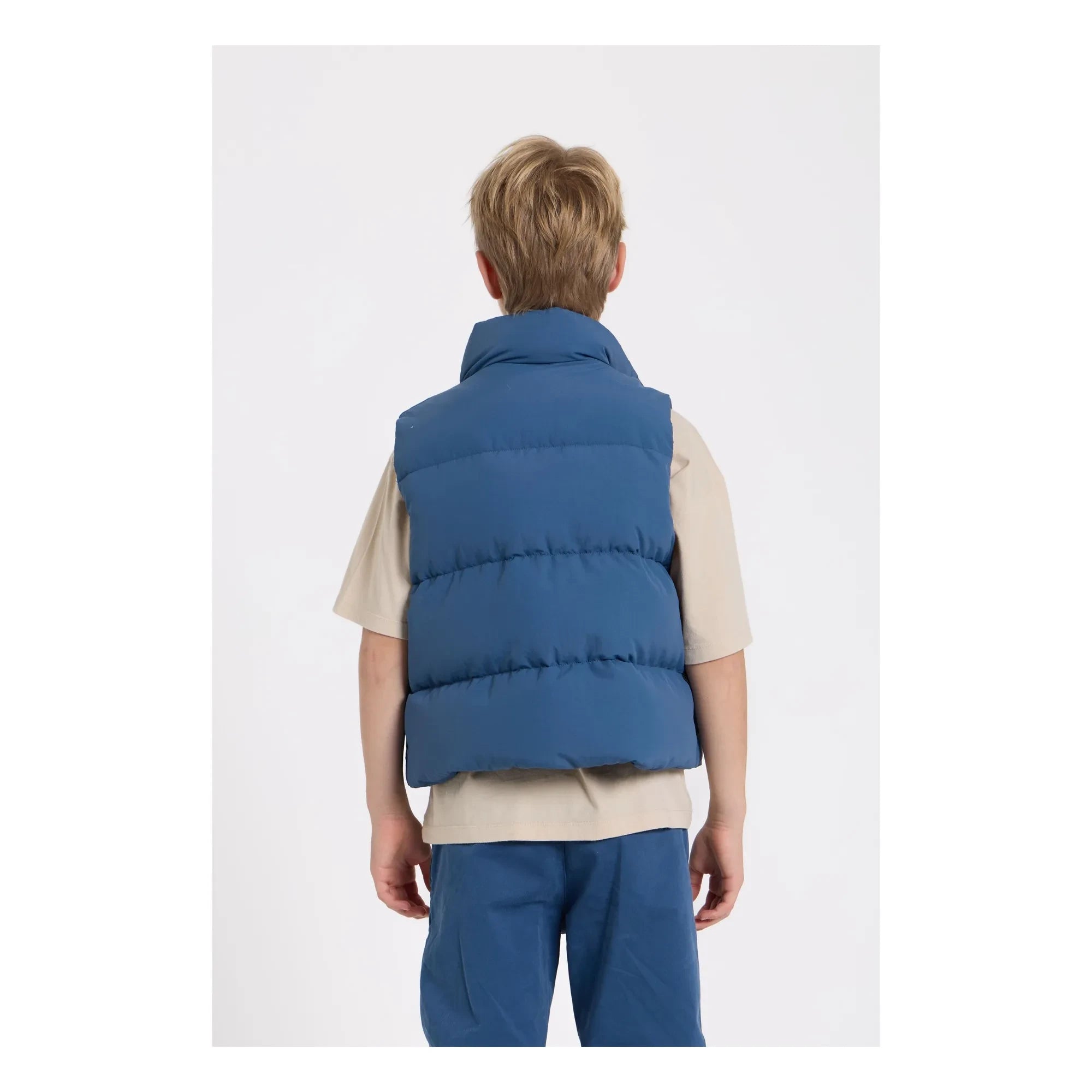 Hundred Pieces - Temper Ärmellose recycelte Daunenweste | Blau
