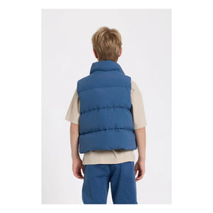 Hundred Pieces - Temper Ärmellose recycelte Daunenweste | Blau