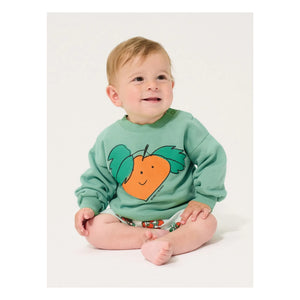 Bobo Choses - Orangefarbenes Sweatshirt aus Bio-Baumwolle | Grün