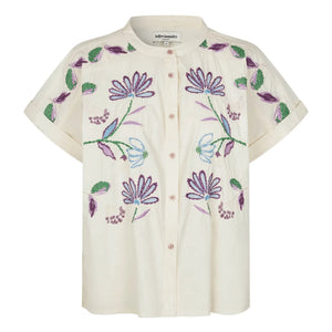 Lollys Laundry - Mya Baumwollbluse | Creme