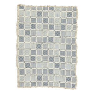 Bebe Organic - Mai Bio-Baumwoll-Patchworkdecke | Blau