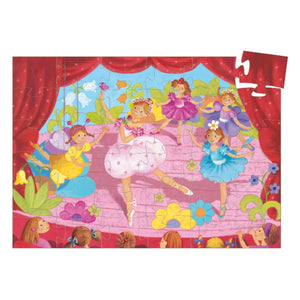Djeco - "Balerin ve Çiçek" Puzzle - 36 Parça