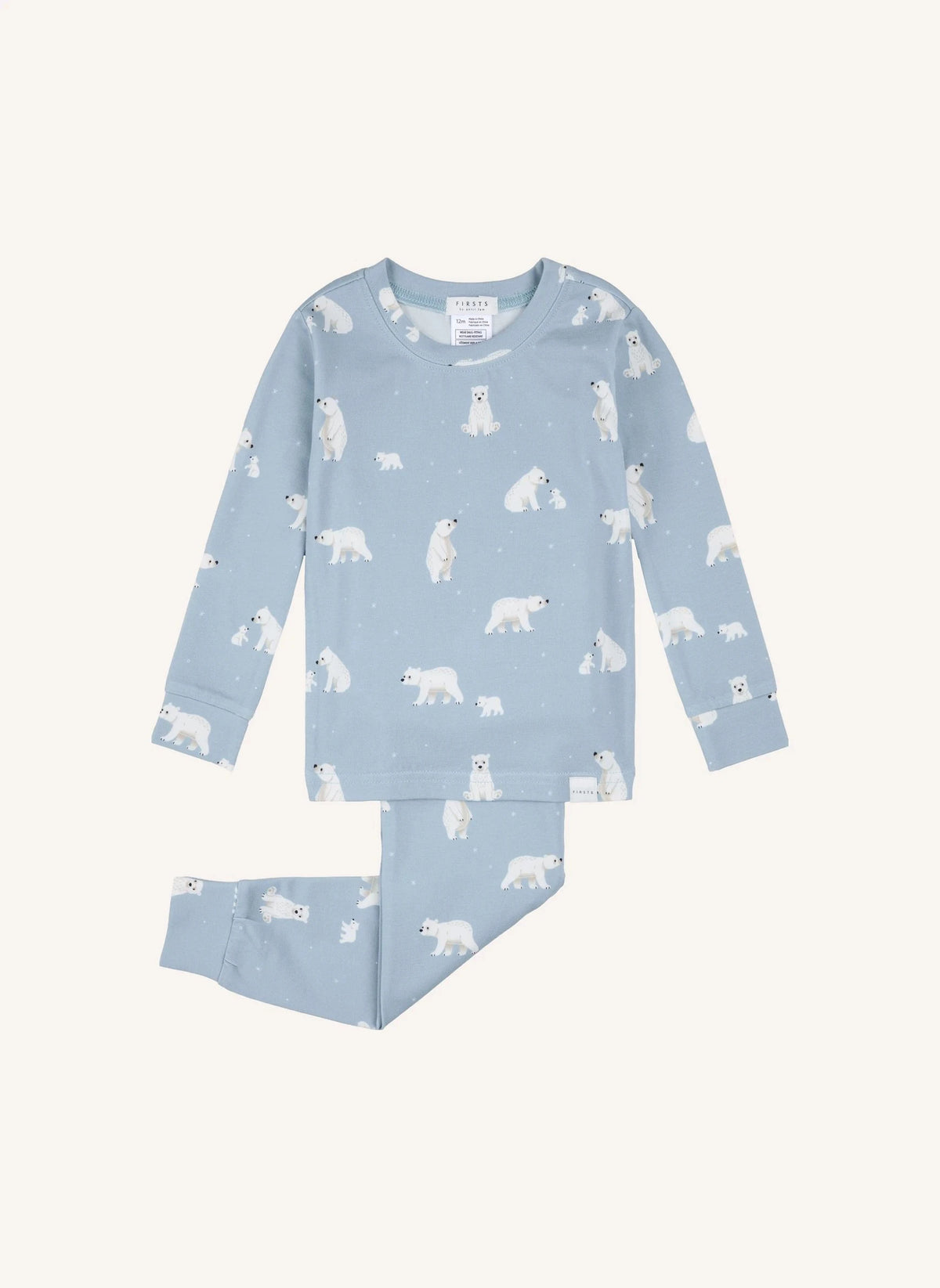 Petit Lem - Modal und Bio-Baumwoll-Pyjama mit Bärchenmuster | Mavi