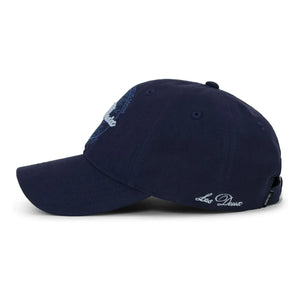 Les Deux - Globe Logo Kappe | Marineblau