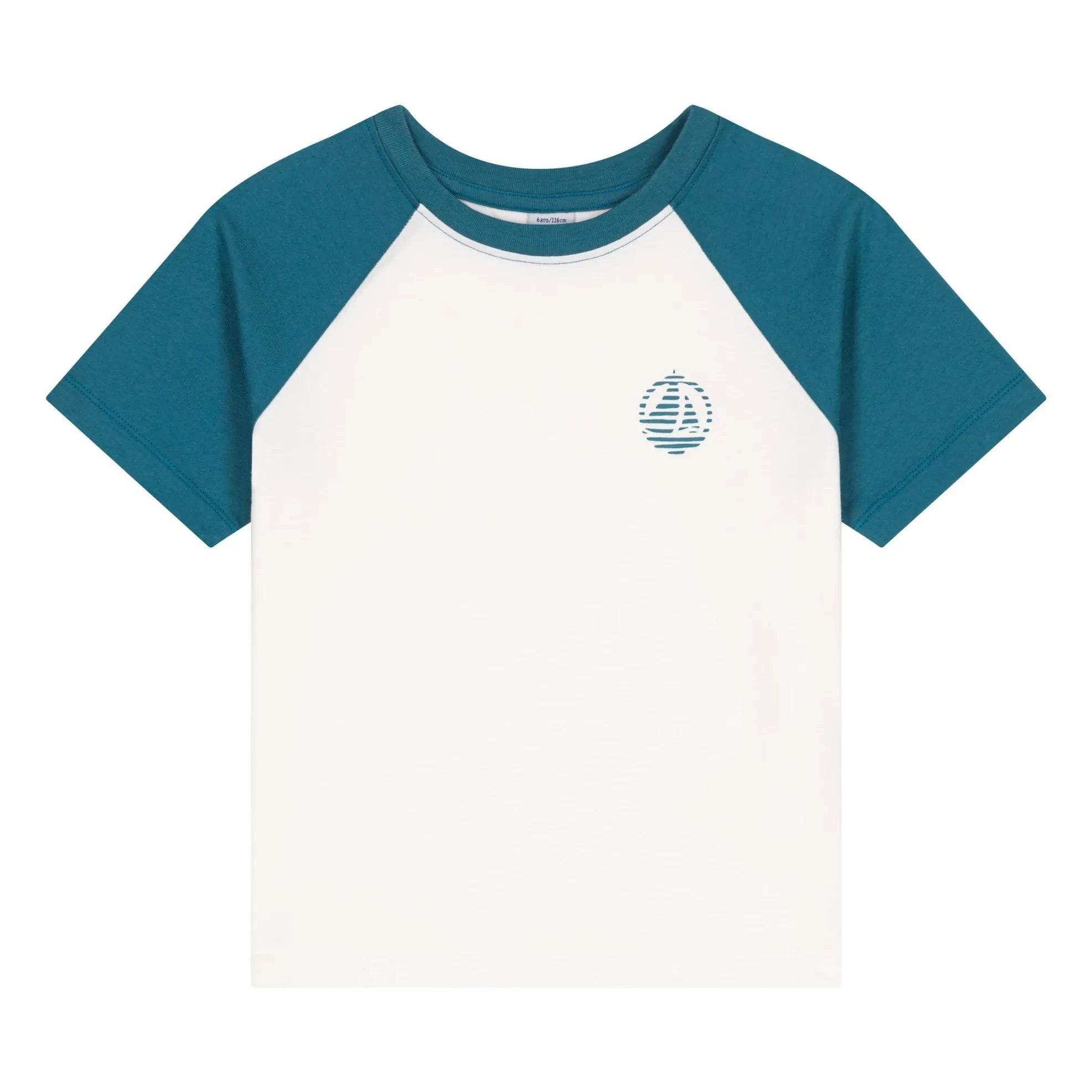 Petit Bateau – Bibi T-Shirt aus Bio-Baumwolle | Peacock blue
