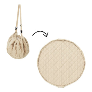 Play and Go - Noomad Lauflern-Tasche / Matte - Streifen | Senf