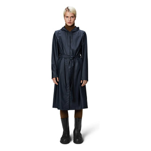Rains - Long Waterproof mit Kapuze | Marine