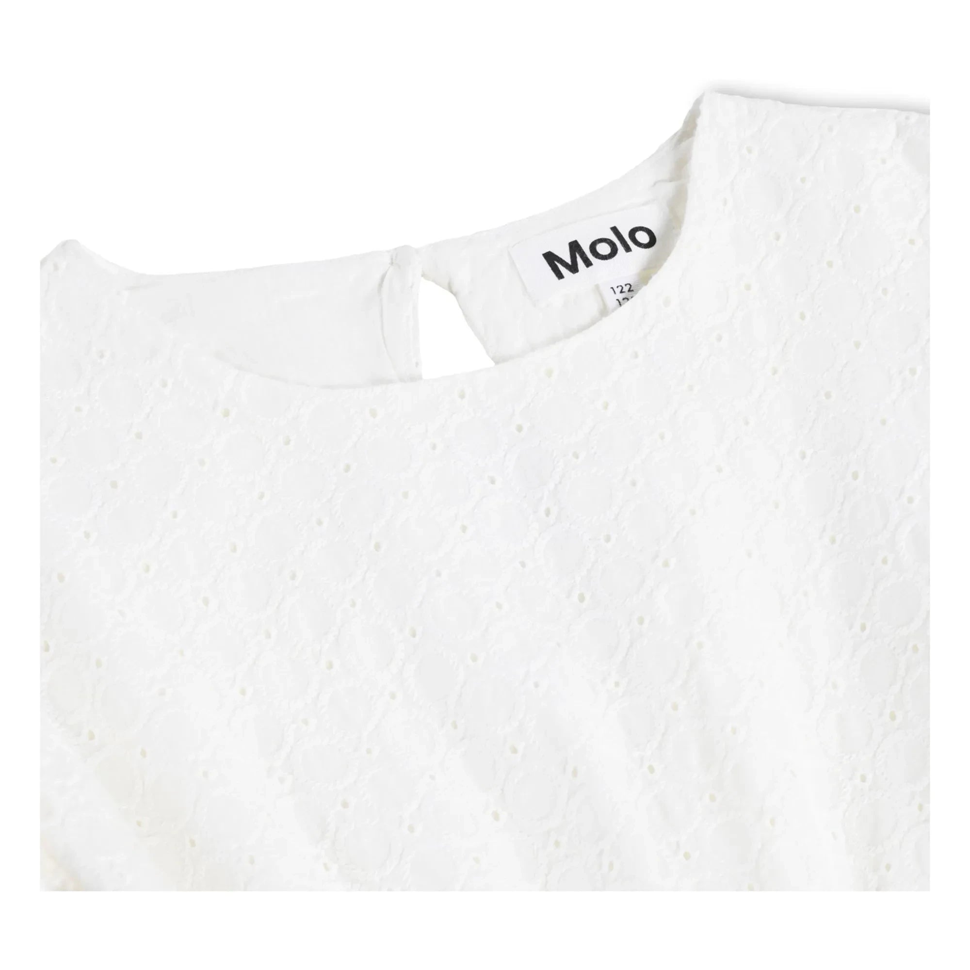 Molo - Carma Bio-Baumwollkleid mit Rüschen | Weiß