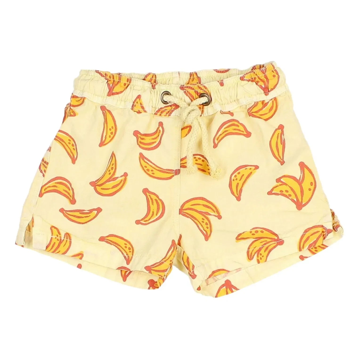 Búho - Badehose aus Bio-Baumwolle mit Bananenmuster | Gelb