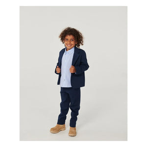 Copenhagen Colors - Elastischer Bio-Baumwoll-Blazer | Marineblau