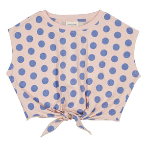 Louis Louise - Madona Punkte Jersey T-Shirt | Hellrosa