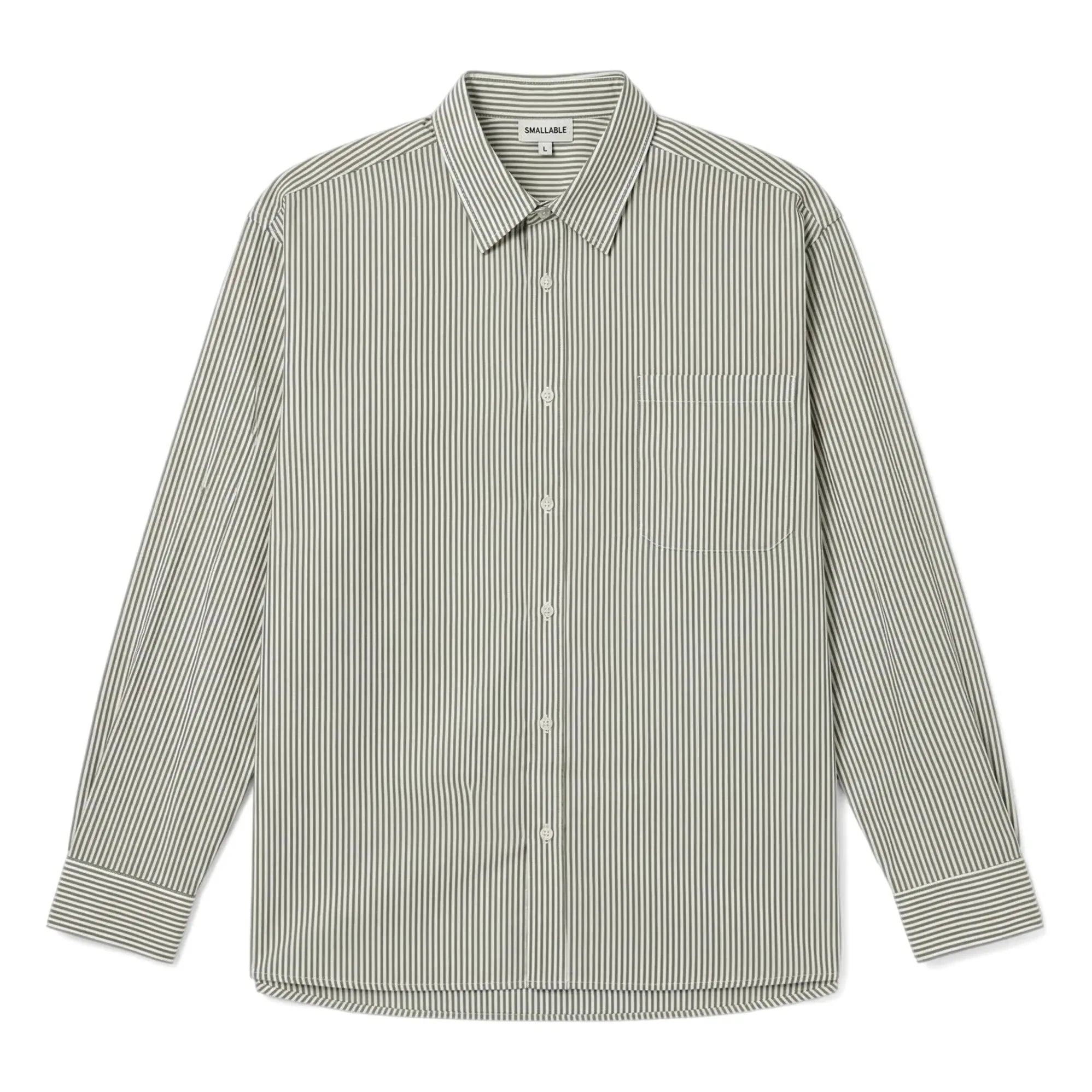 Smallable Man - Zola Gestreiftes Hemd | Waldgrün