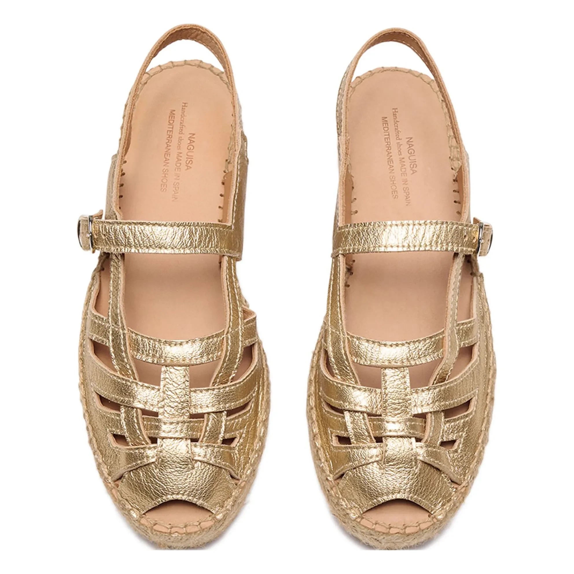 Naguisa - Thalis Metalik Espadriller | Altın