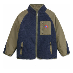 Flotte – Monceau Wende-Fleecejacke Recycelte Fasern | Khaki