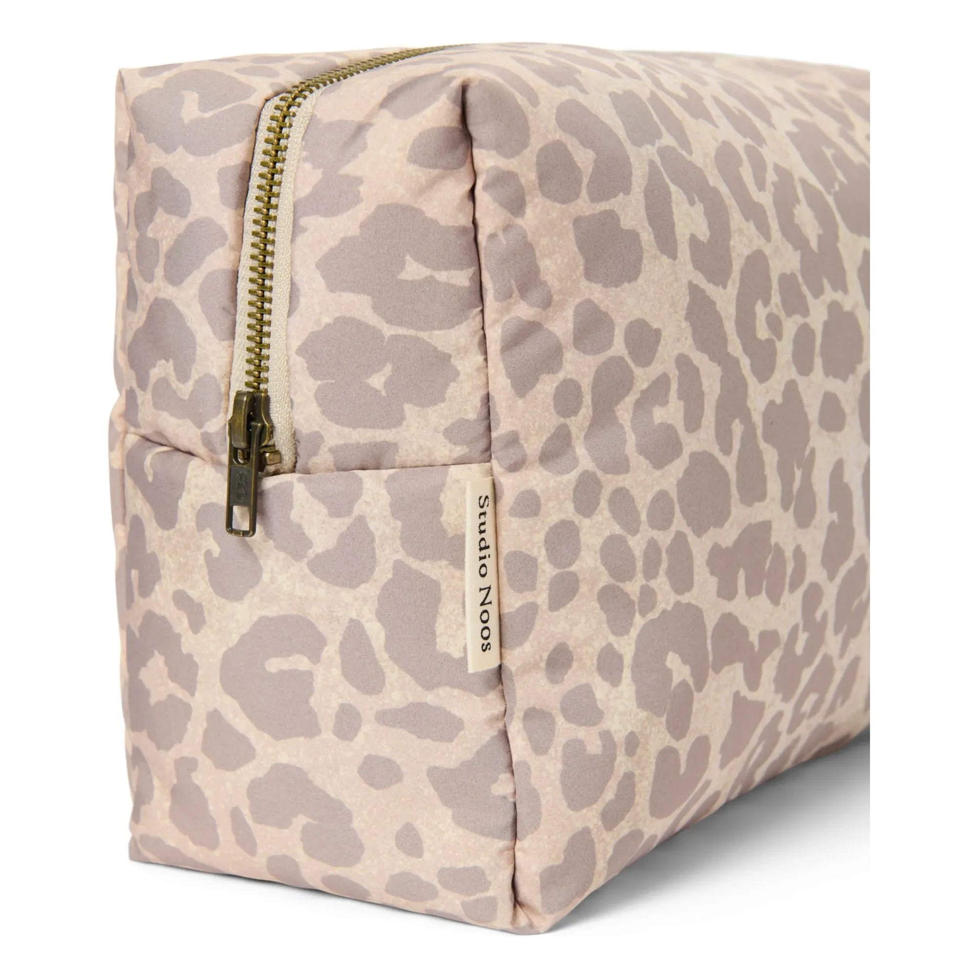 Studio Noos - Kosmetiktasche mit großem Leoparden-Relief | Beige