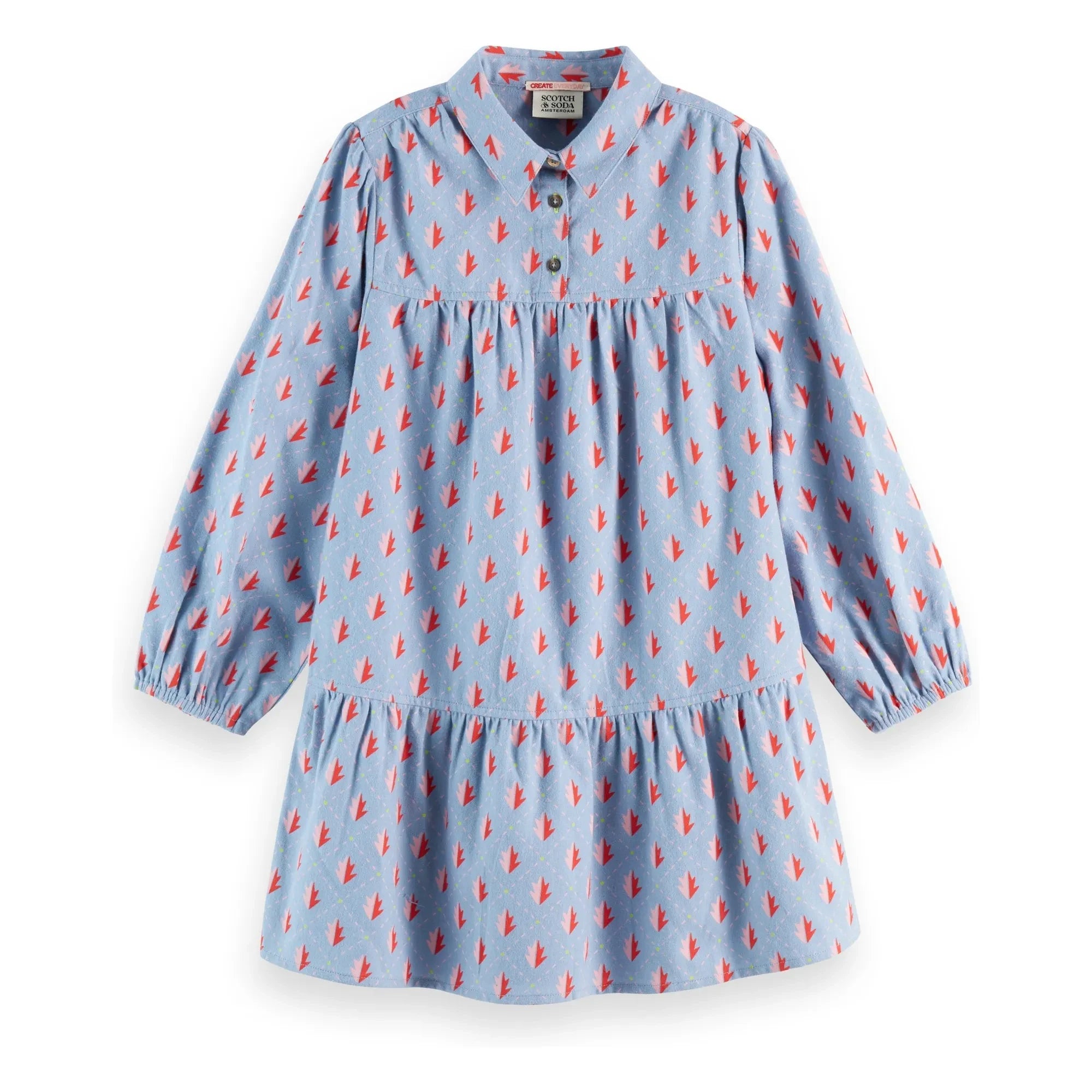 Scotch & Soda - Blaues Flanellkleid