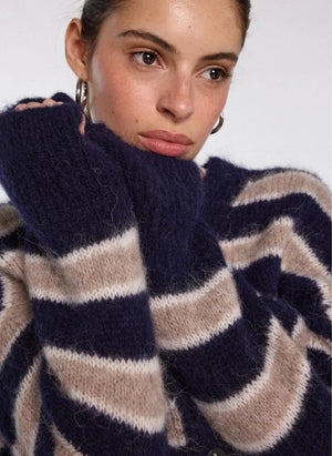 Nitah - Michel Strickjacke | Blau
