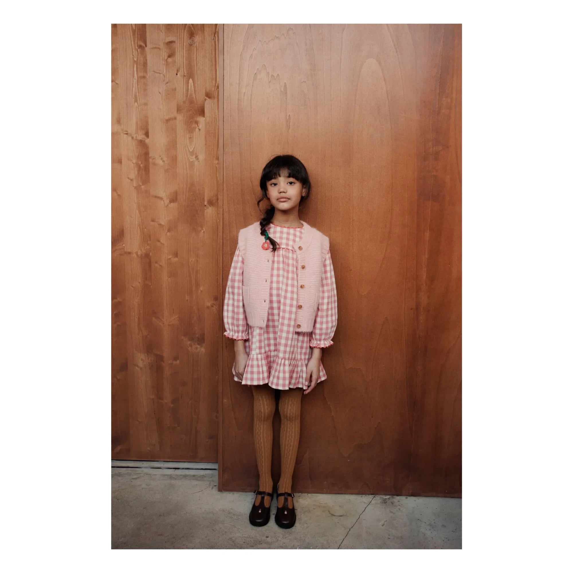 Emile et Ida - Ärmellose Strickjacke aus Merinowolle | Hellrosa