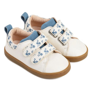 Lazare - Mahaut Sneaker mit Blumenmuster und Klettverschluss | Ecru