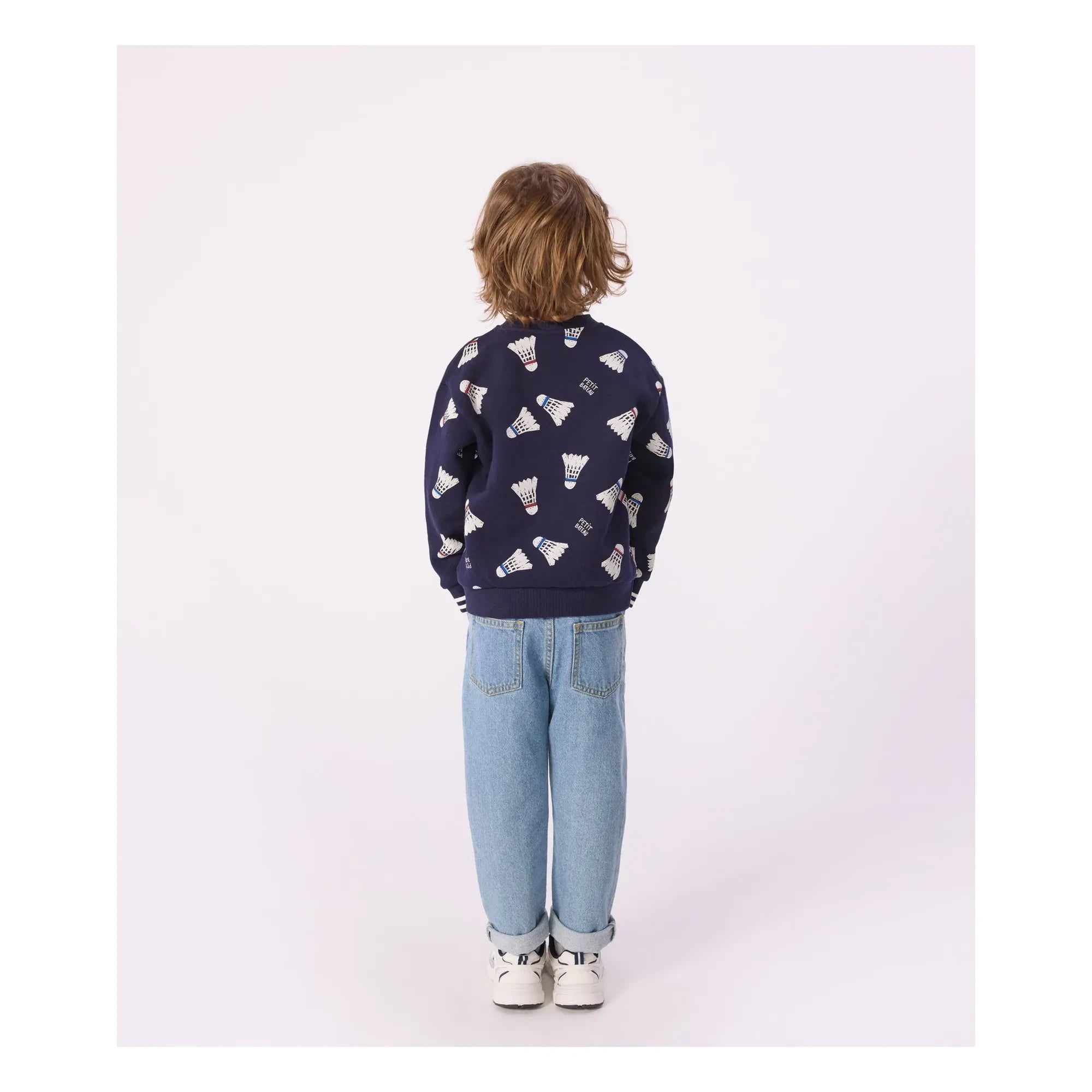 Petit Bateau – Badminton Fleece-Sweatshirt | Nachtblau