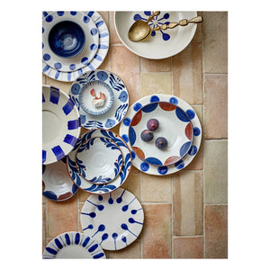 Bloomingville - Linora tatlı tabakları - 3'lü Set | Mavi