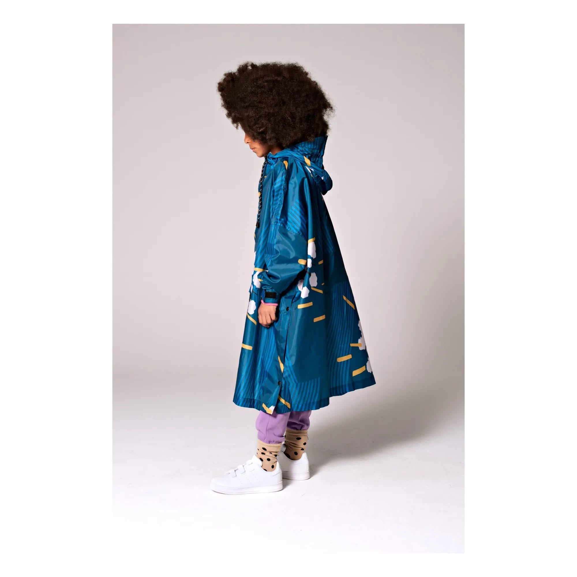 Rainkiss - Japanese Blossom Regenmantel - Kinderkollektion | Blau
