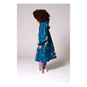 Rainkiss - Japanese Blossom Regenmantel - Kinderkollektion | Blau