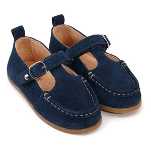 Lazare - Olive Velours für Babys | Marineblau