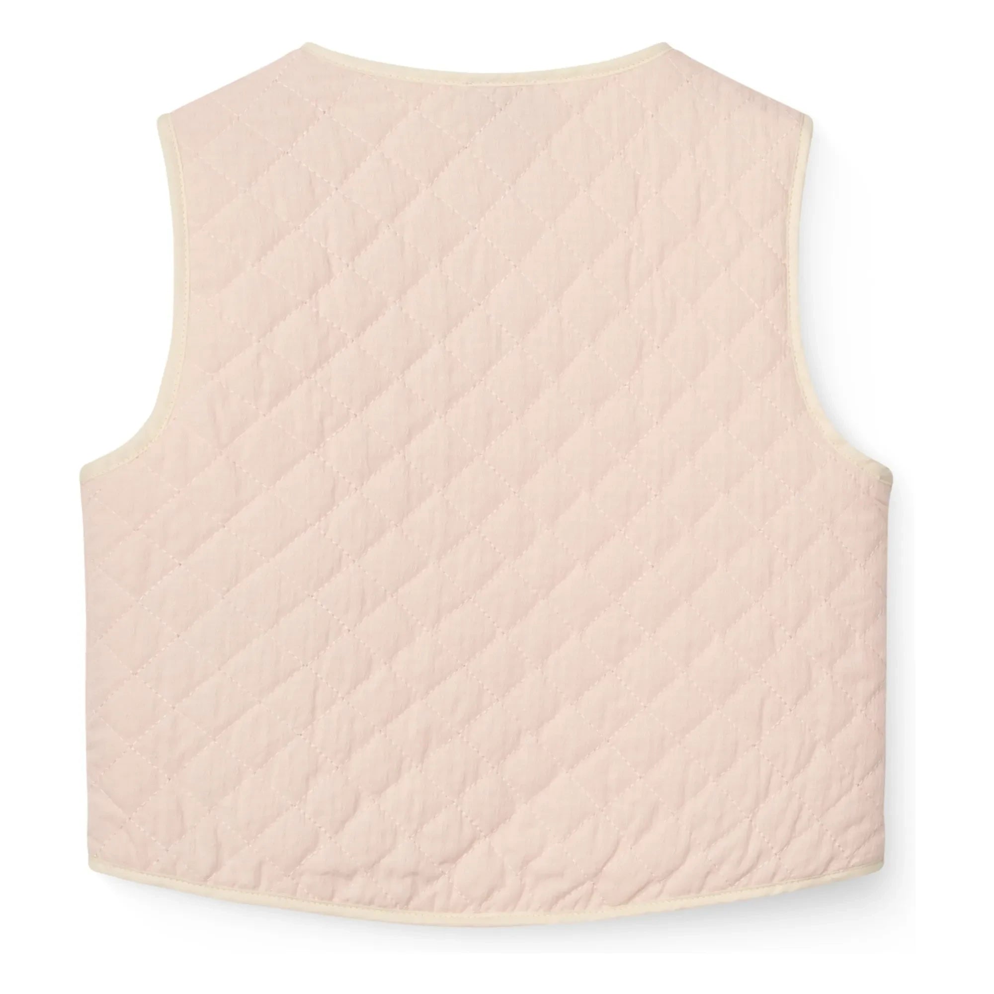 Copenhagen Colors - Ärmellose gesteppte Bio-Baumwolljacke | Hellrosa