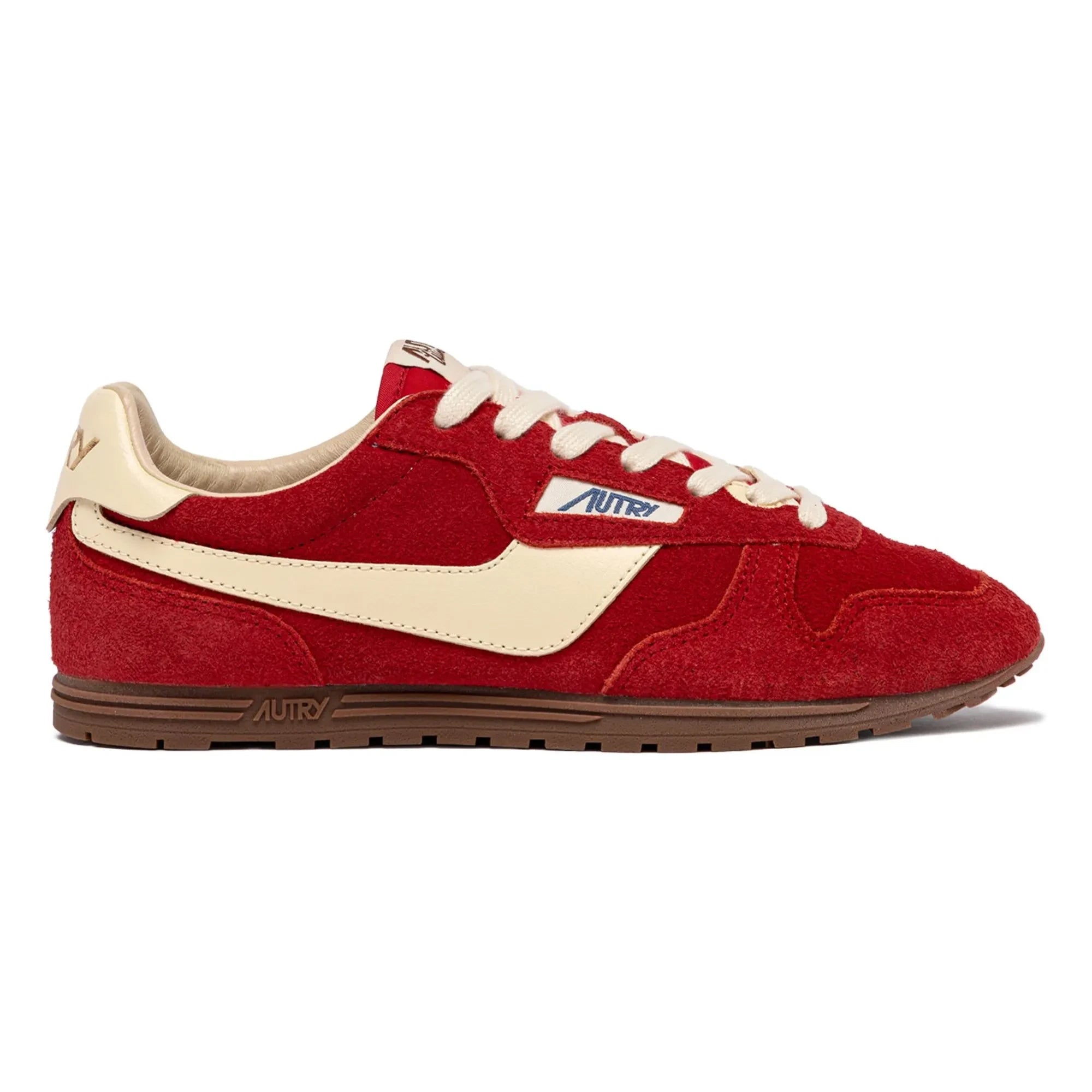 Autry - Windspin Low Zweifarbiger Wildleder- und Leder-Sneaker | Rot