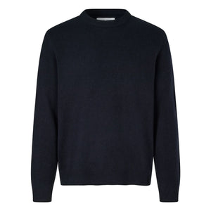 Samsoe Samsoe - Isak Woll-Pullover mit Rundhalsausschnitt | Dunkelblau