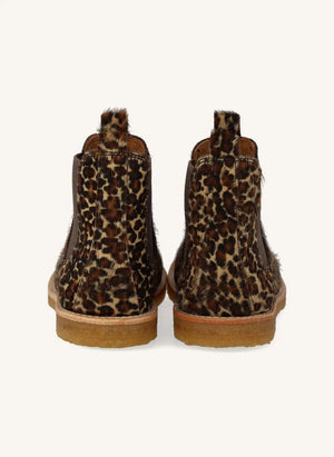 Angulus - Pony-Leopard Chelsea-Stiefel | Braun