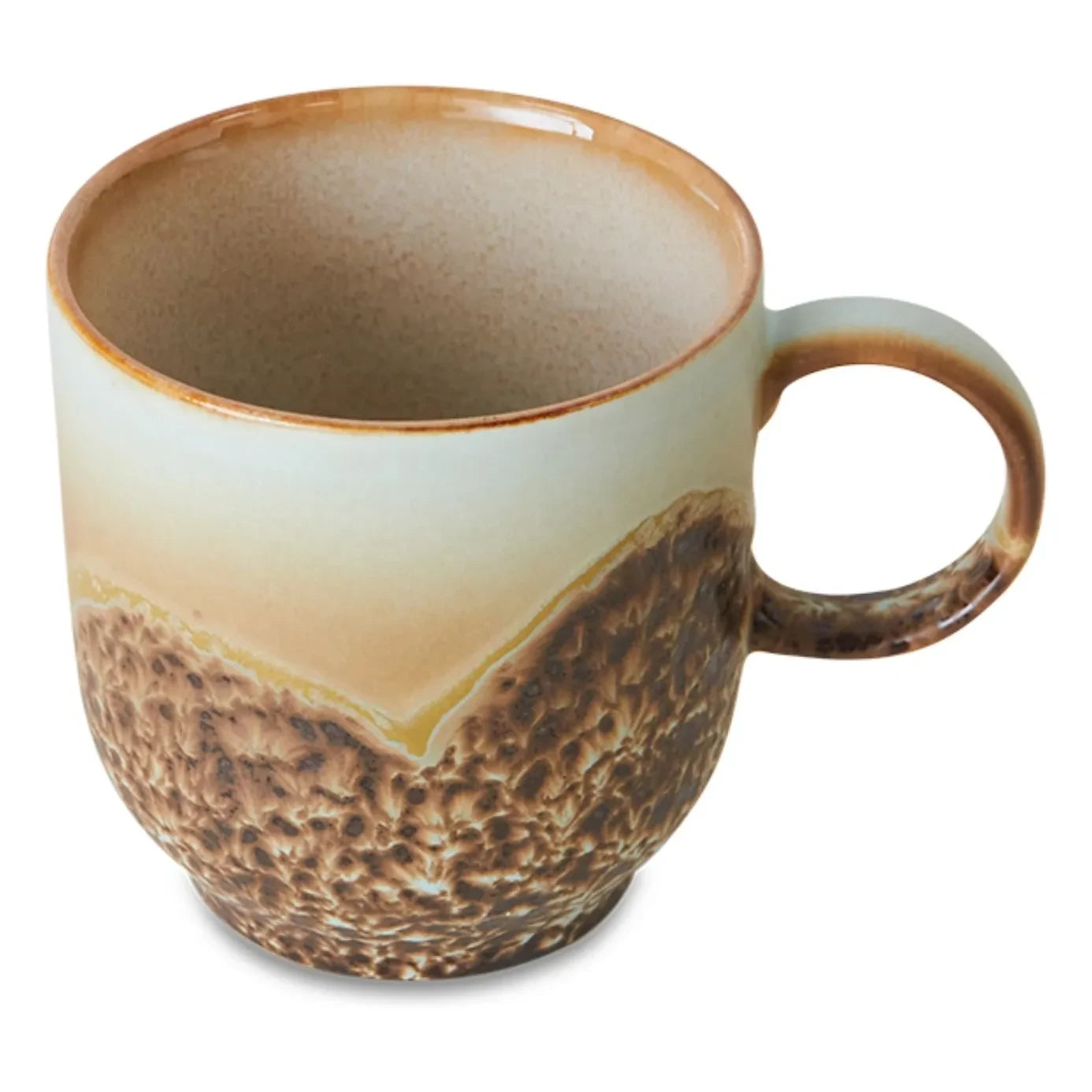 HKliving - Kaffeetasse aus Steingut | Braun