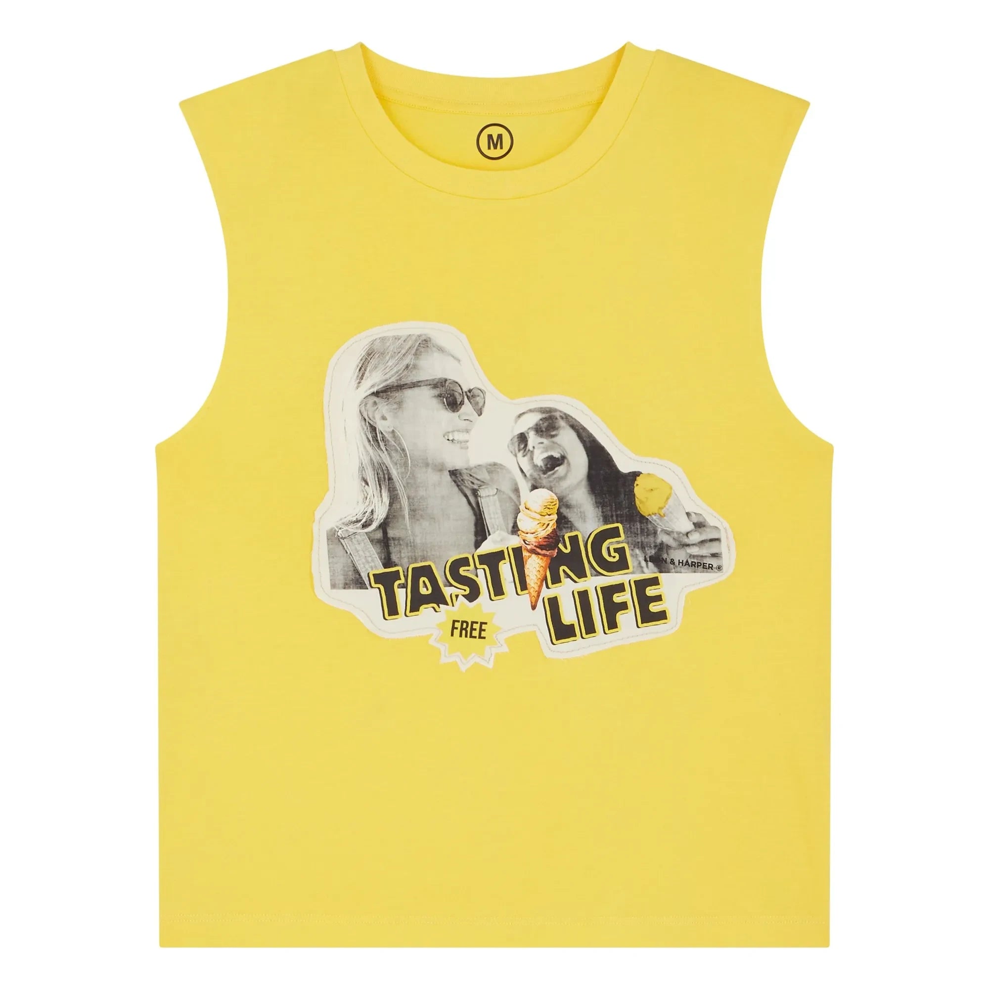 Leon & Harper - "Tasting Life" Tanktop aus Bio-Baumwolle | Gelb