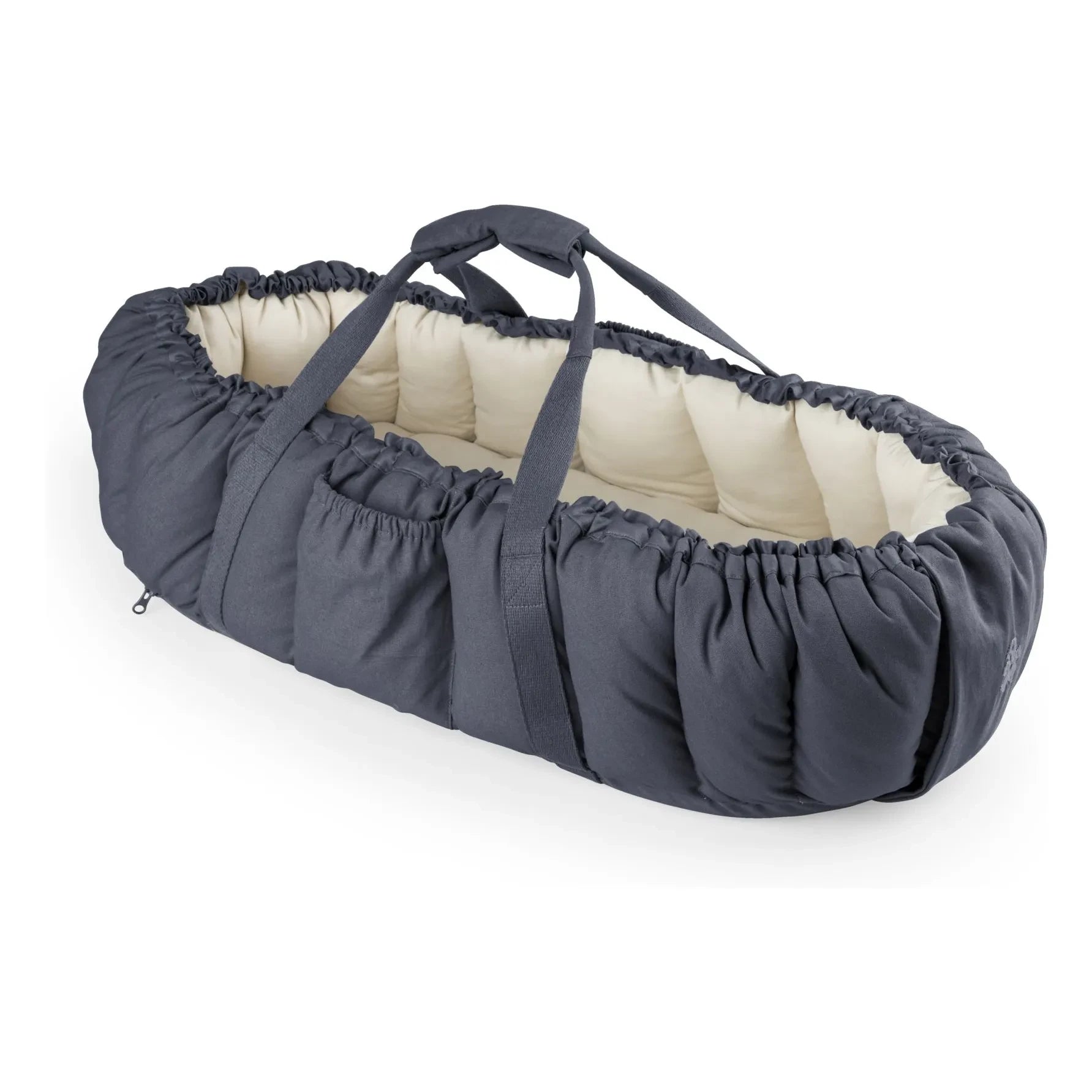Sebra - 3-in-1 Baby-Pucktuch | Blau