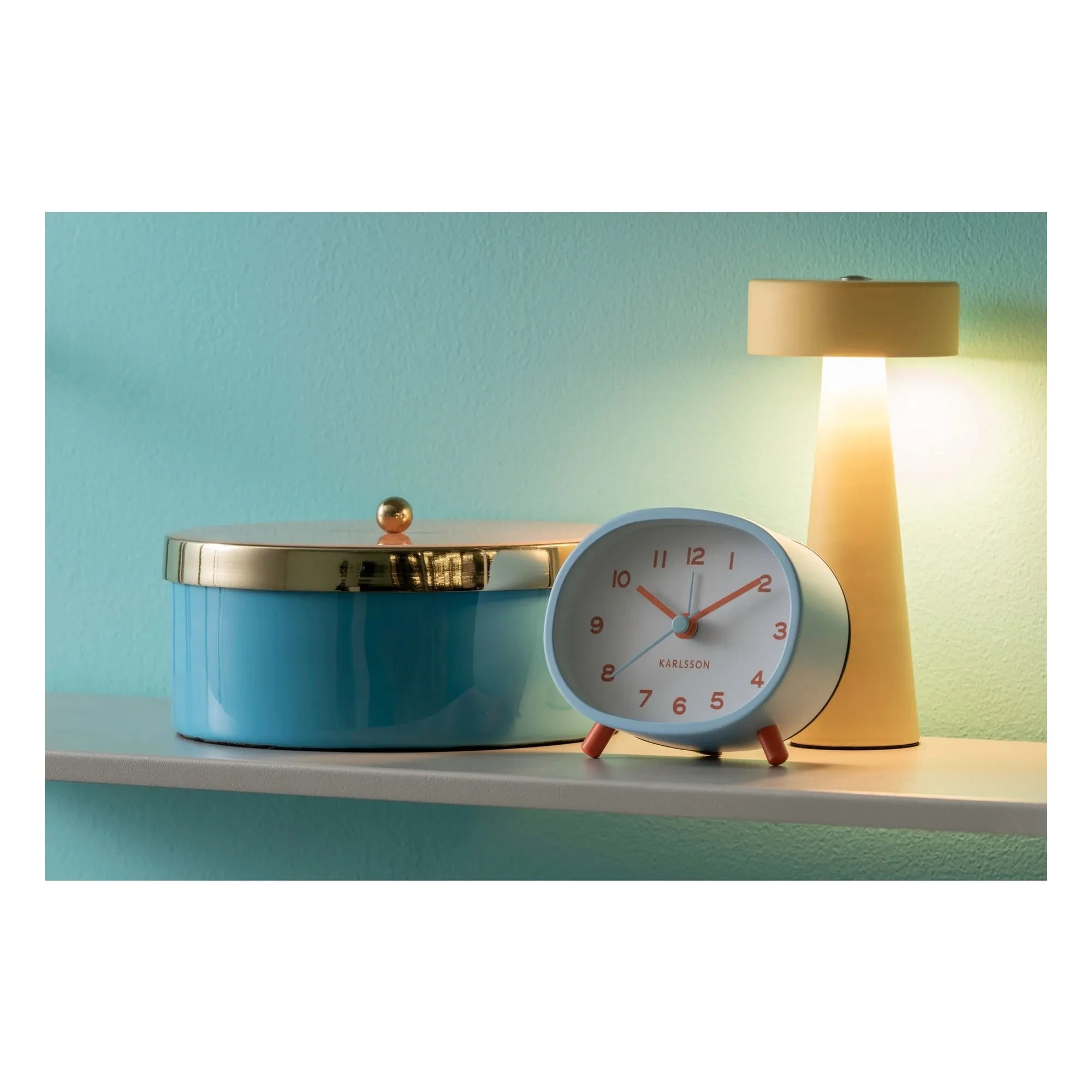 Present Time - Fröhlicher Wecker | Blau
