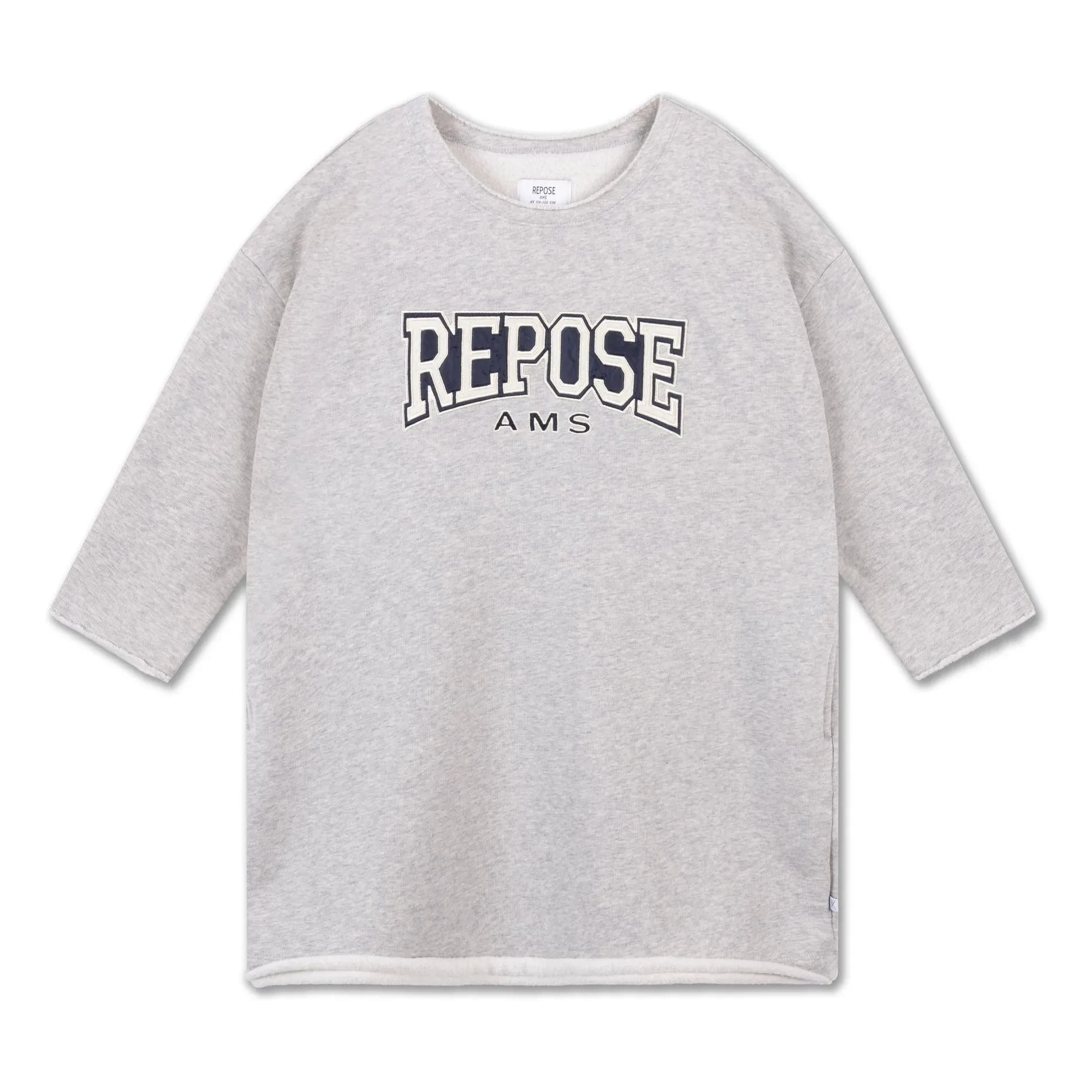 Repose AMS - Bequemes Kleid aus Bio-Baumwolle | Grau