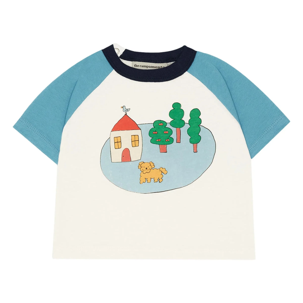 The Campamento - Village Bio-Baumwolle Baby-T-Shirt | Ecru