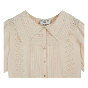 Emile et Ida – Vintage-Baumwollbluse | Creme