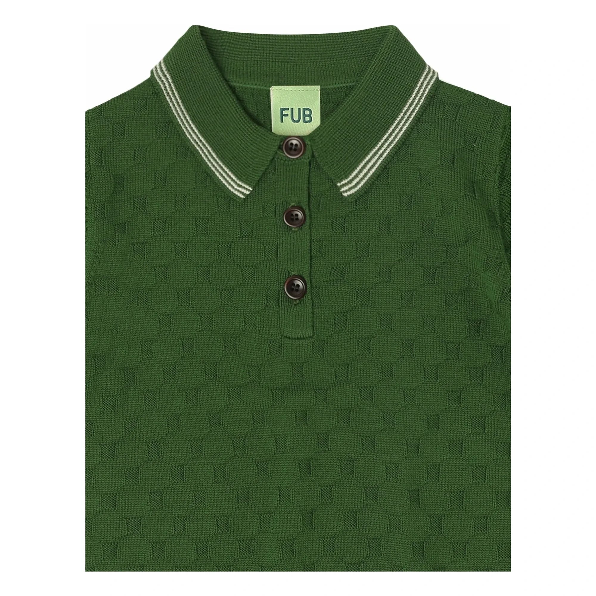FUB - Polo MC Merinowolle | Grün