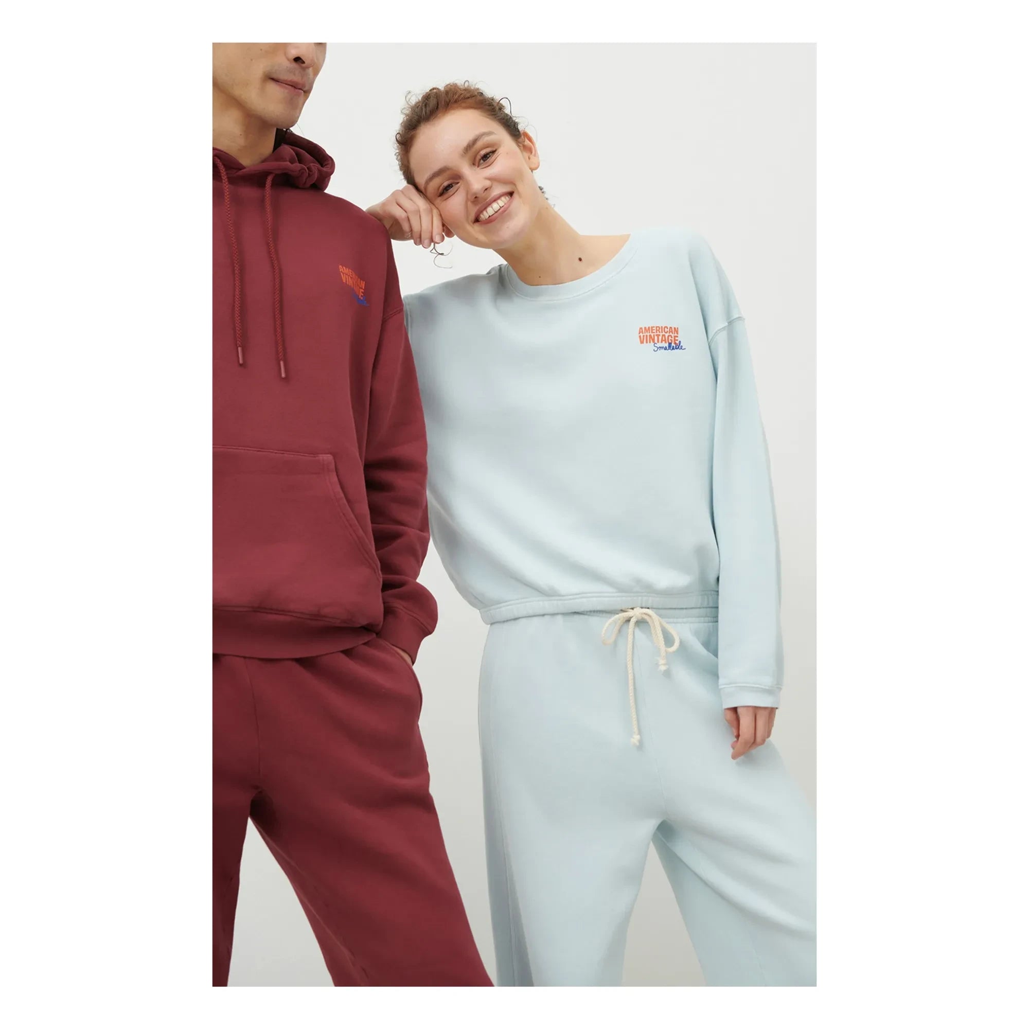 American Vintage - Zusammenarbeit mit Smallable - Izubird Sweatshirt | Hellblau