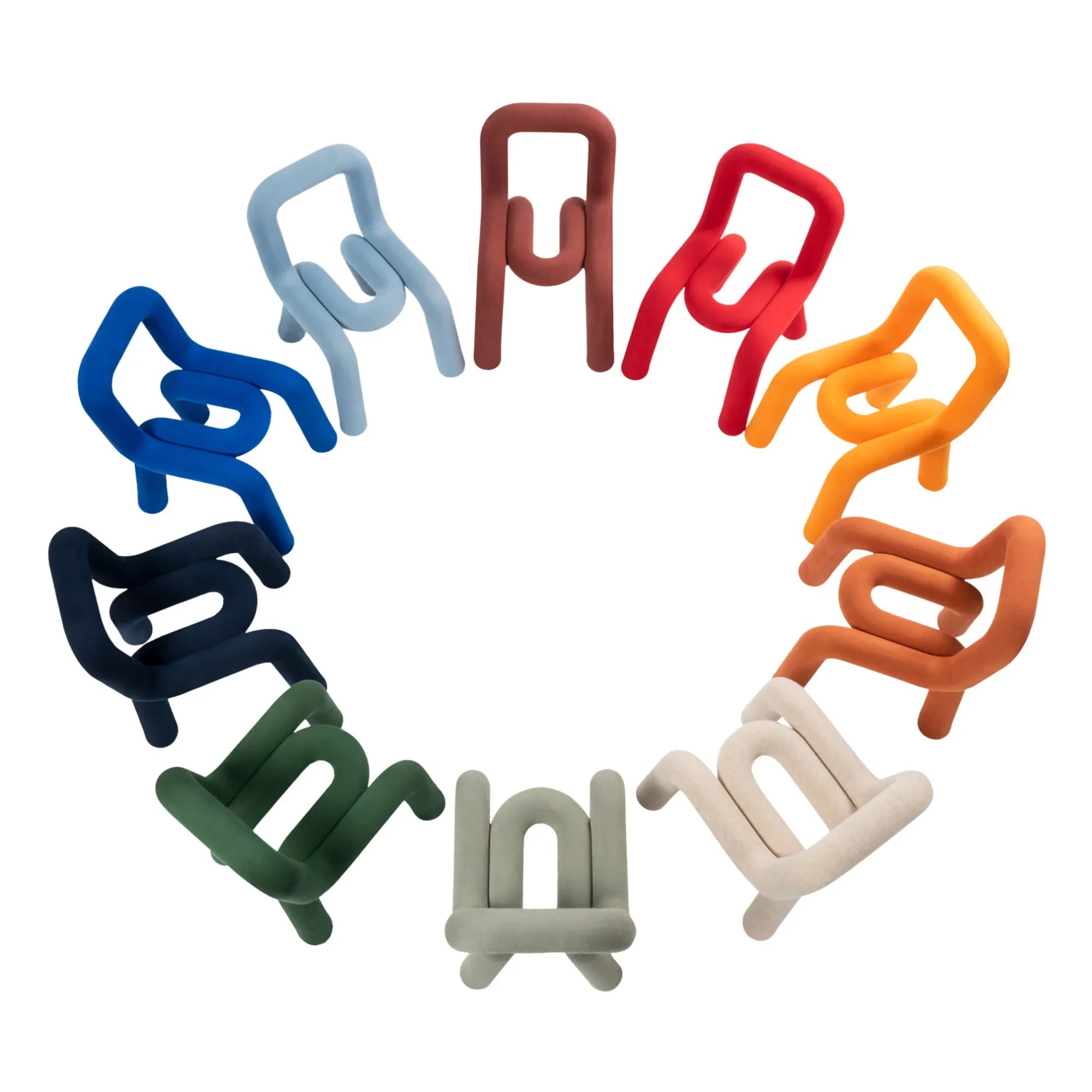 Moustache - Mini Bold Stuhl | Blau