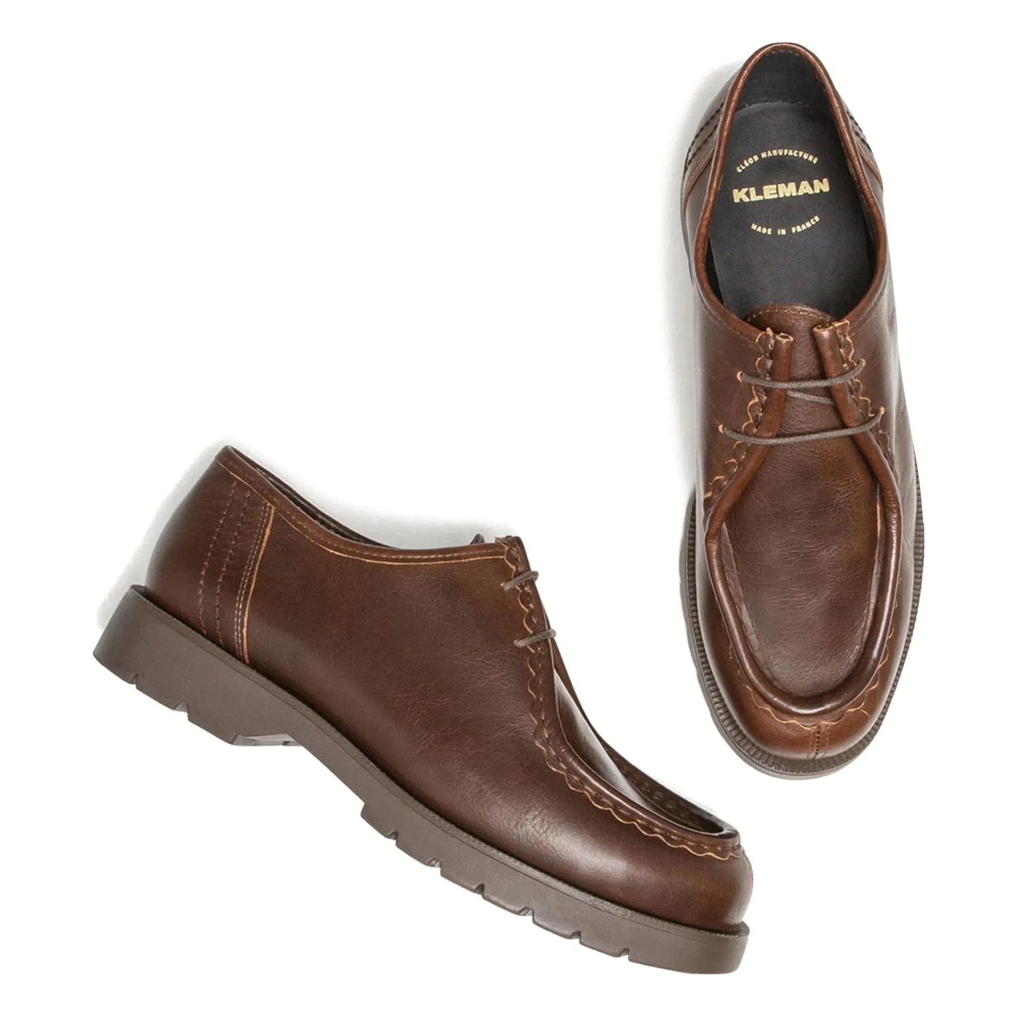 Kleman - Padror A Leder-Derby-Schuhe | Braun