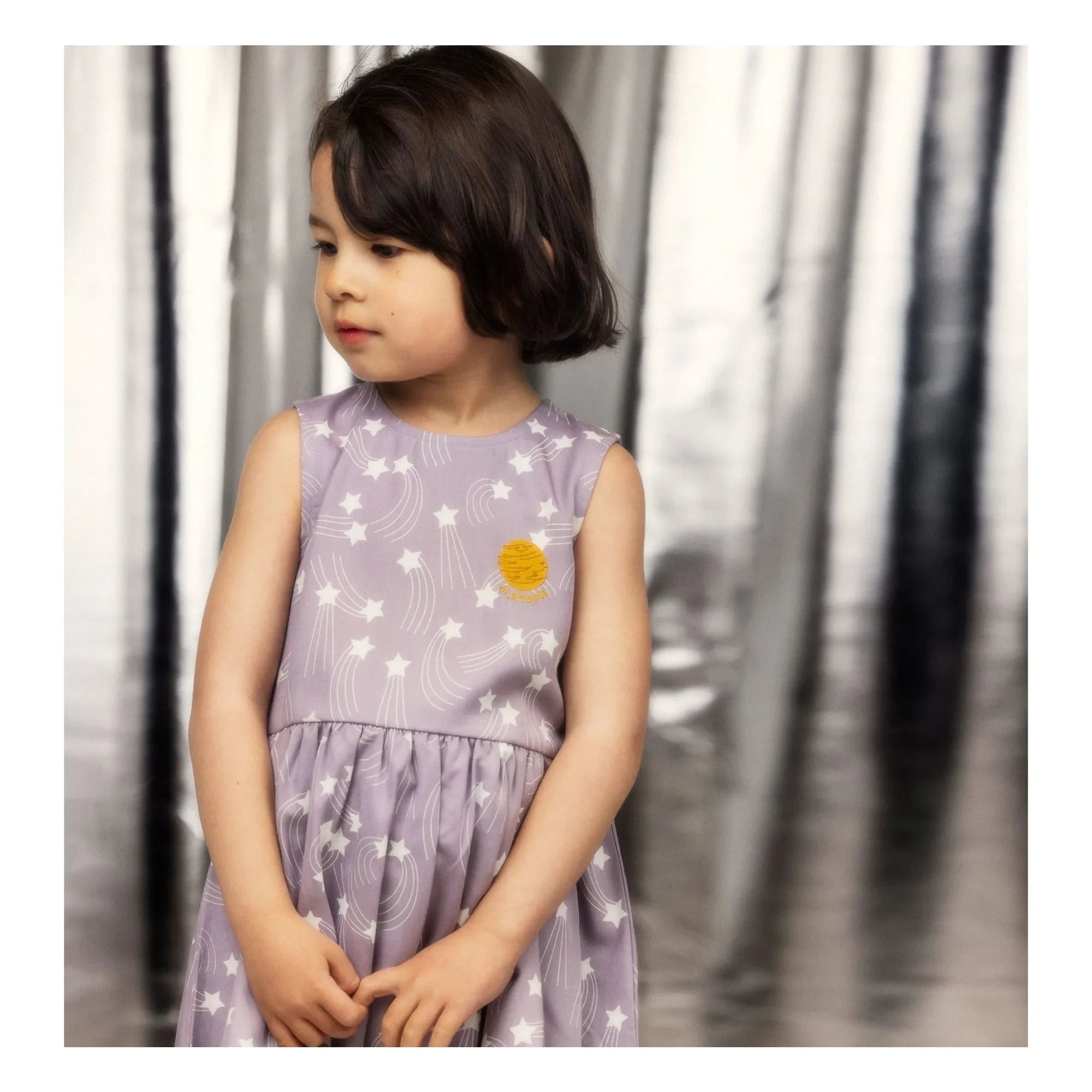 Mini Rodini - Tencel Star Kleid | Mauve