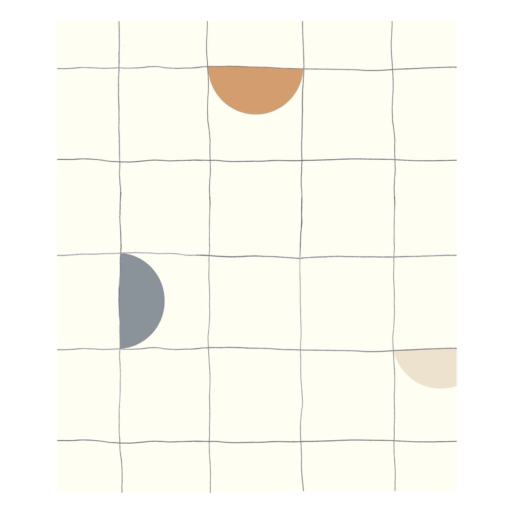 Season Paper - Moon Tapete | Senf