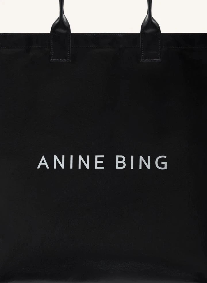 Anine Bing - Leonie Baumwolltasche | Schwarz