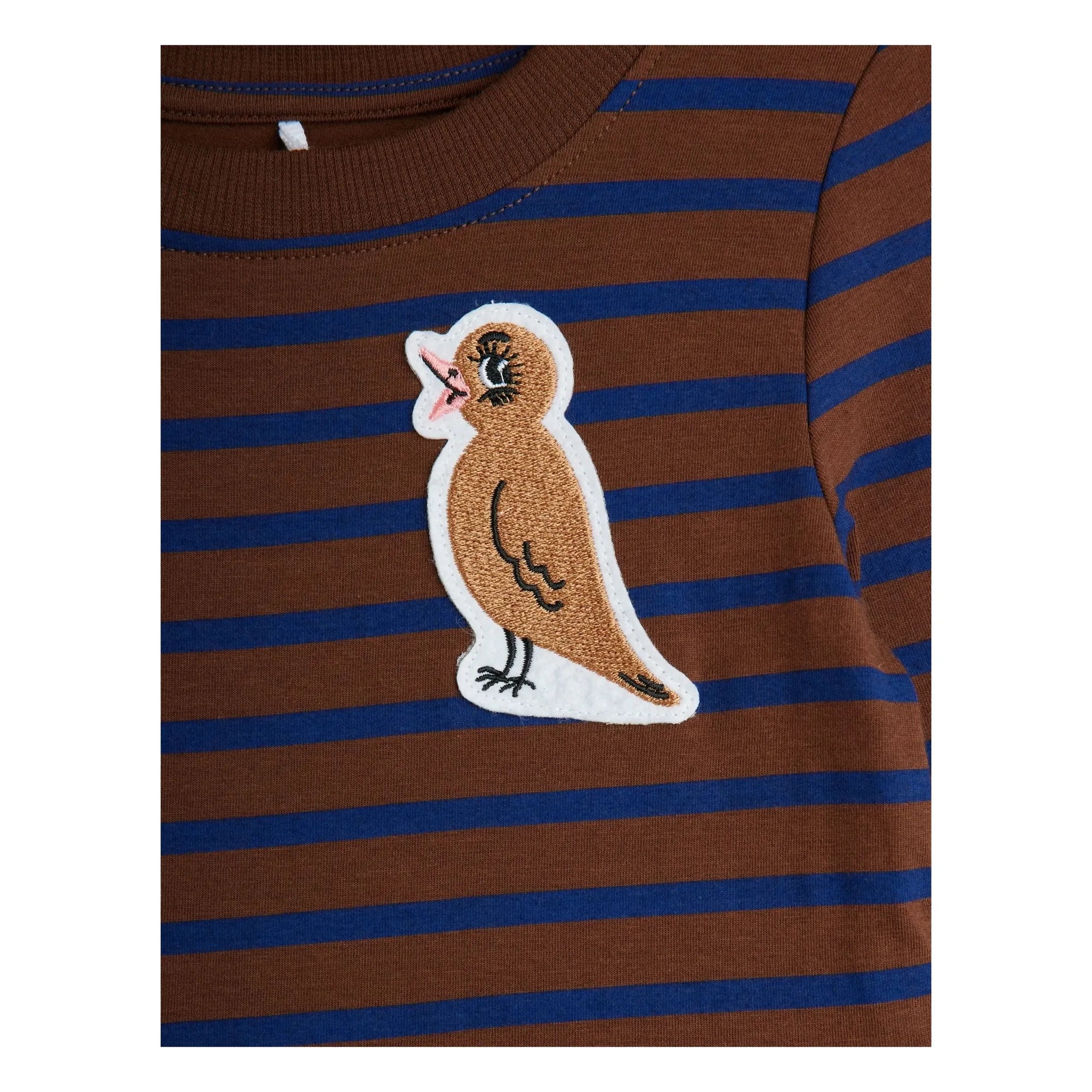 Mini Rodini - Bio-Baumwoll-Vogelkleid | Braun