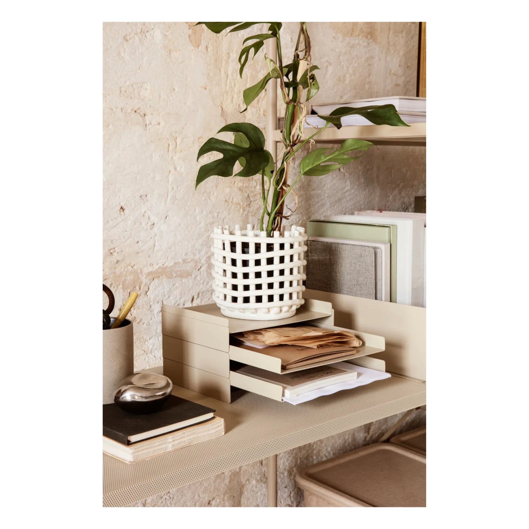 Ferm Living - Keramik Korb | Weiß