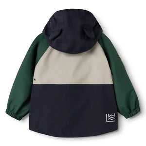 Liewood - Manu Colorblock Regen-Set aus recycelten Fasern | Dunkelgrün