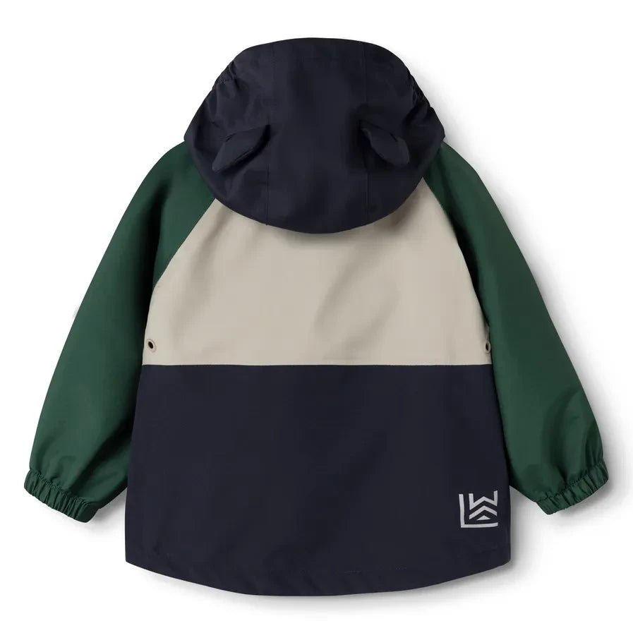 Liewood - Manu Colorblock Regen-Set aus recycelten Fasern | Dunkelgrün